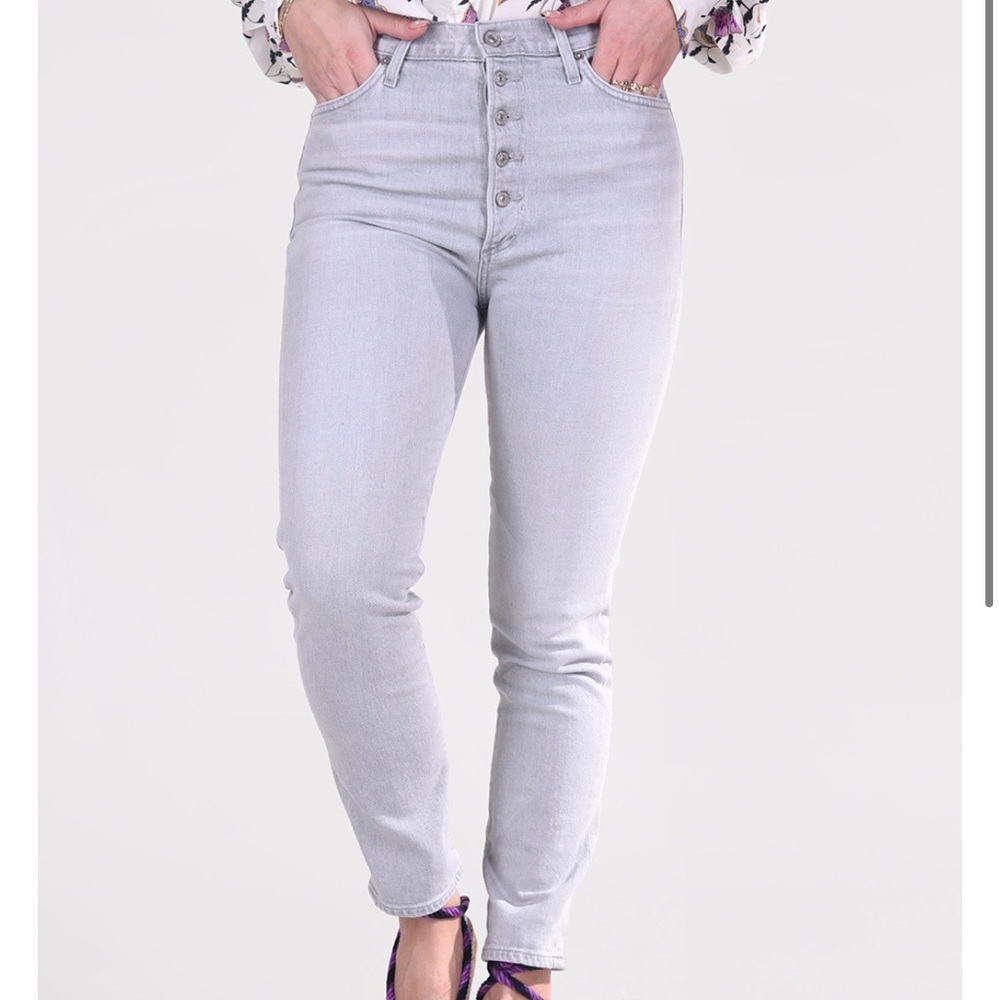 CITIZENS OF HUMANITY Olivia high rise slim ankle jeans.